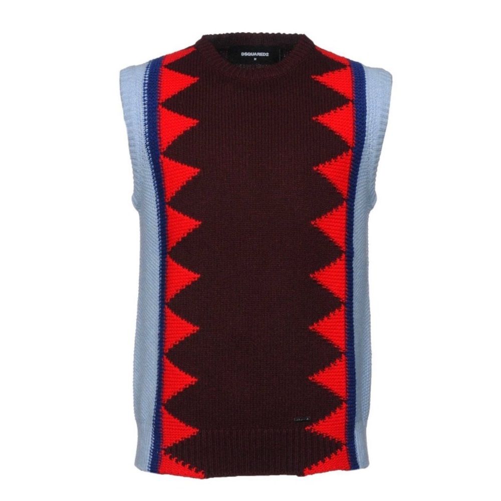 DSquared2 Sharktooth Knitted Sweater Vest